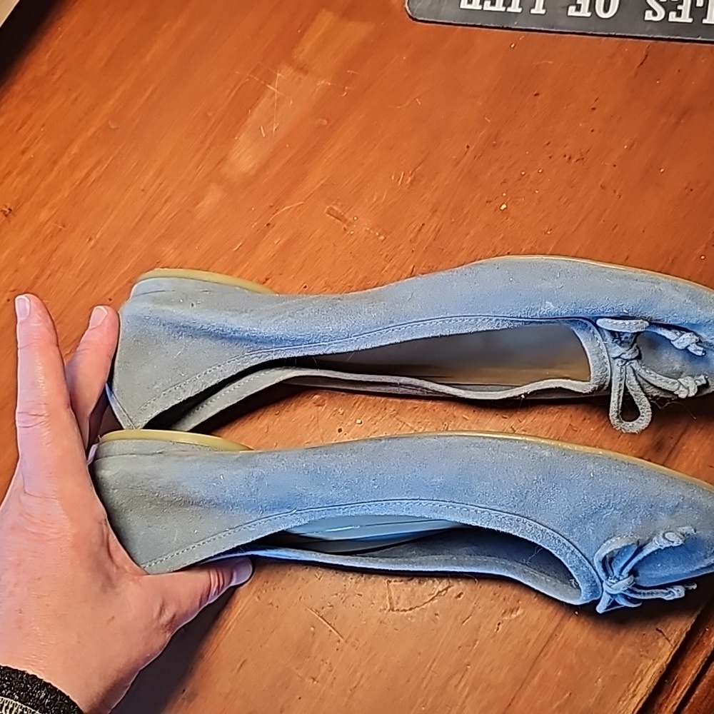 Vionic blue suede ballet flats 10B - Picture 4 of 4